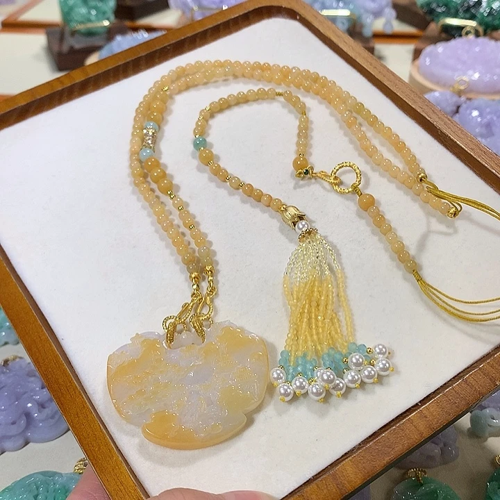 颈饰未镶嵌翡翠翡翠吊坠