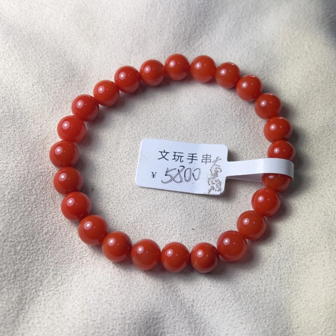 南红玛瑙手串未镶嵌
