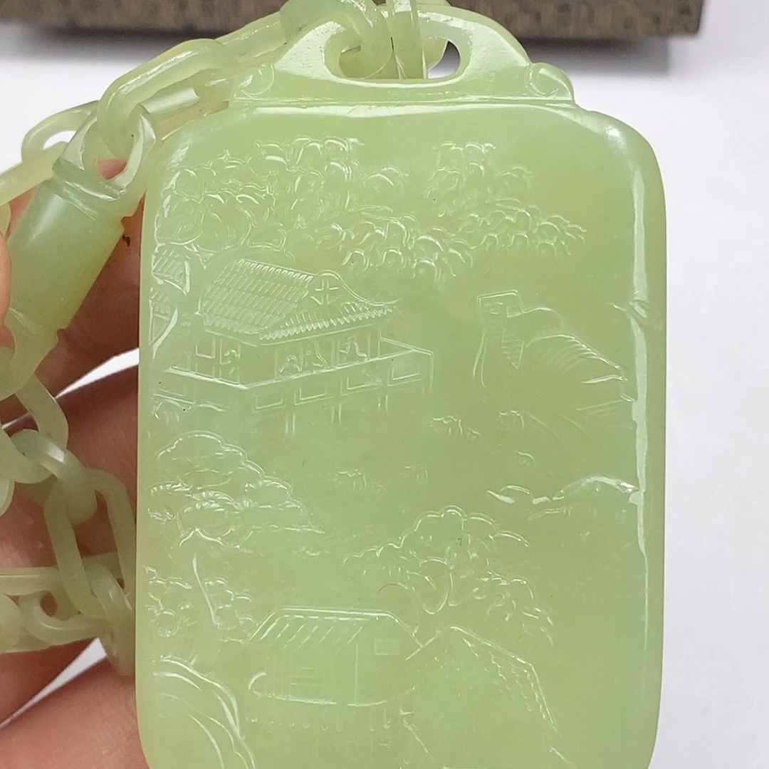 和田玉未镶嵌颈饰