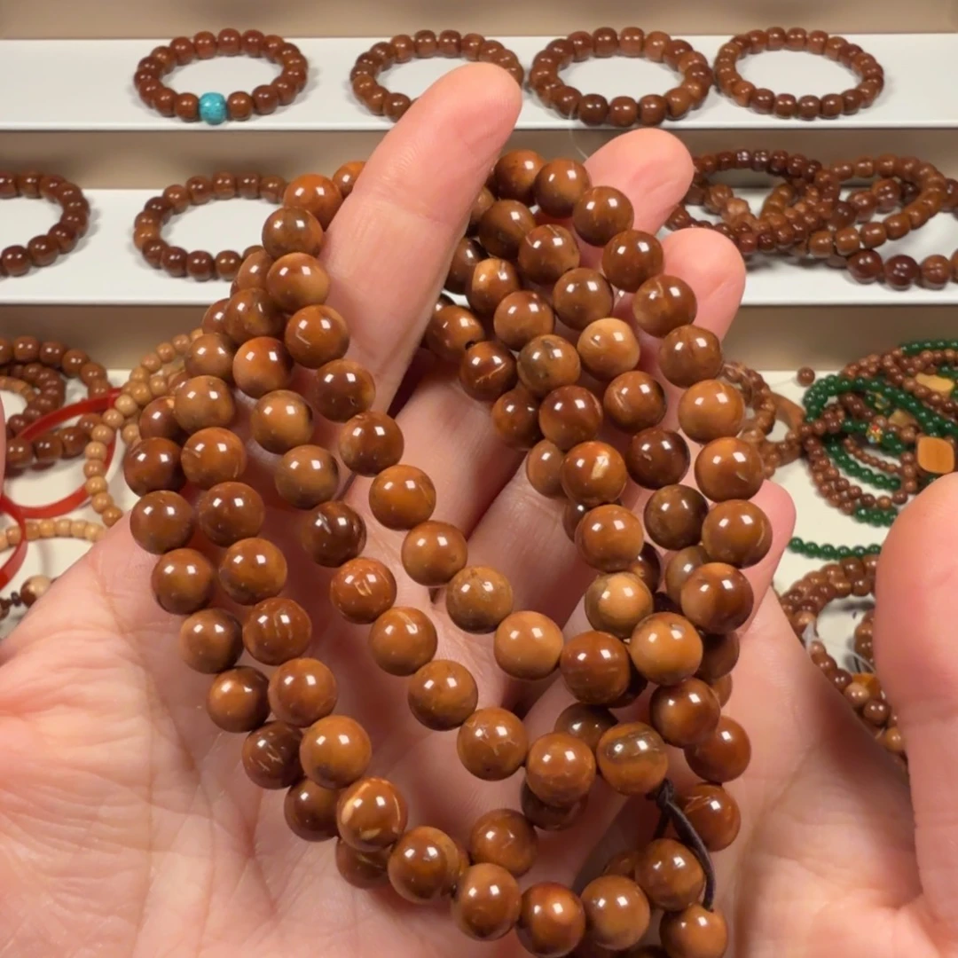 手串库克库克菩提0.8圆珠妖花114颗特价款带眼线