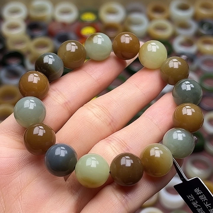 和田玉未镶嵌戒指卡12楼兰三色