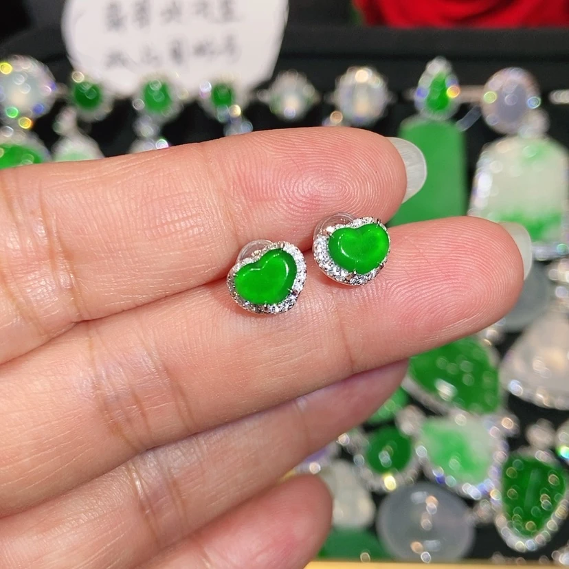 【闪购商品】未镶嵌翡翠耳饰天然翡翠
