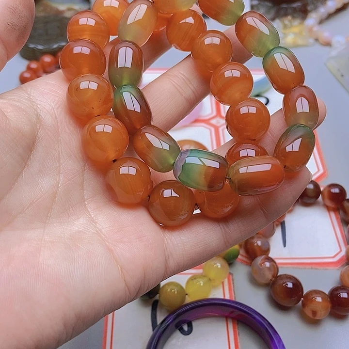 【闪购商品】未镶嵌玛瑙/玉髓珠宝半成品8***8