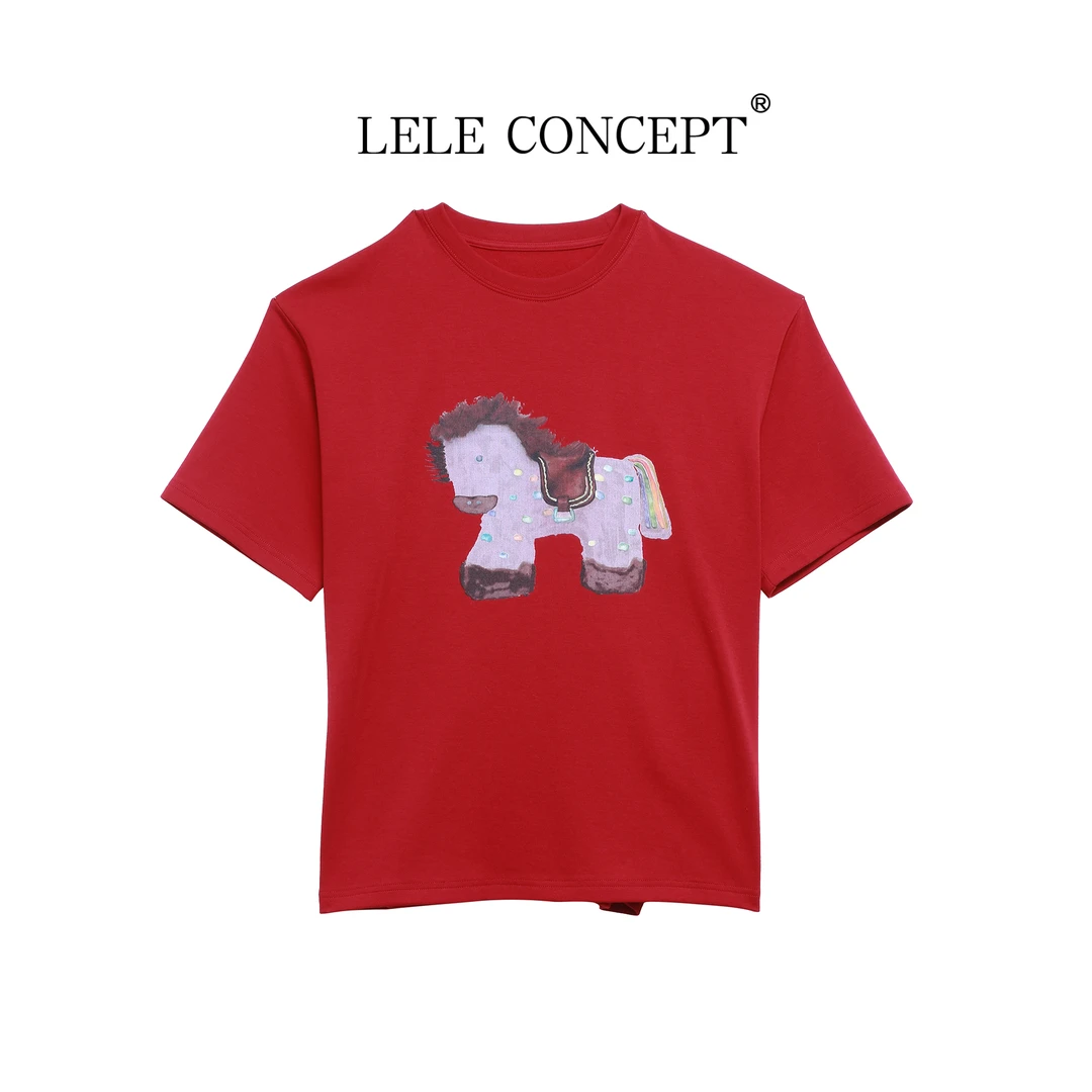 LELE CONCEPT丨【美超】休闲精致都市小马半袖FZ26A0328W