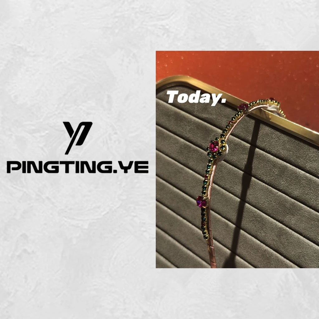 复古宫廷彩色小众细边发箍