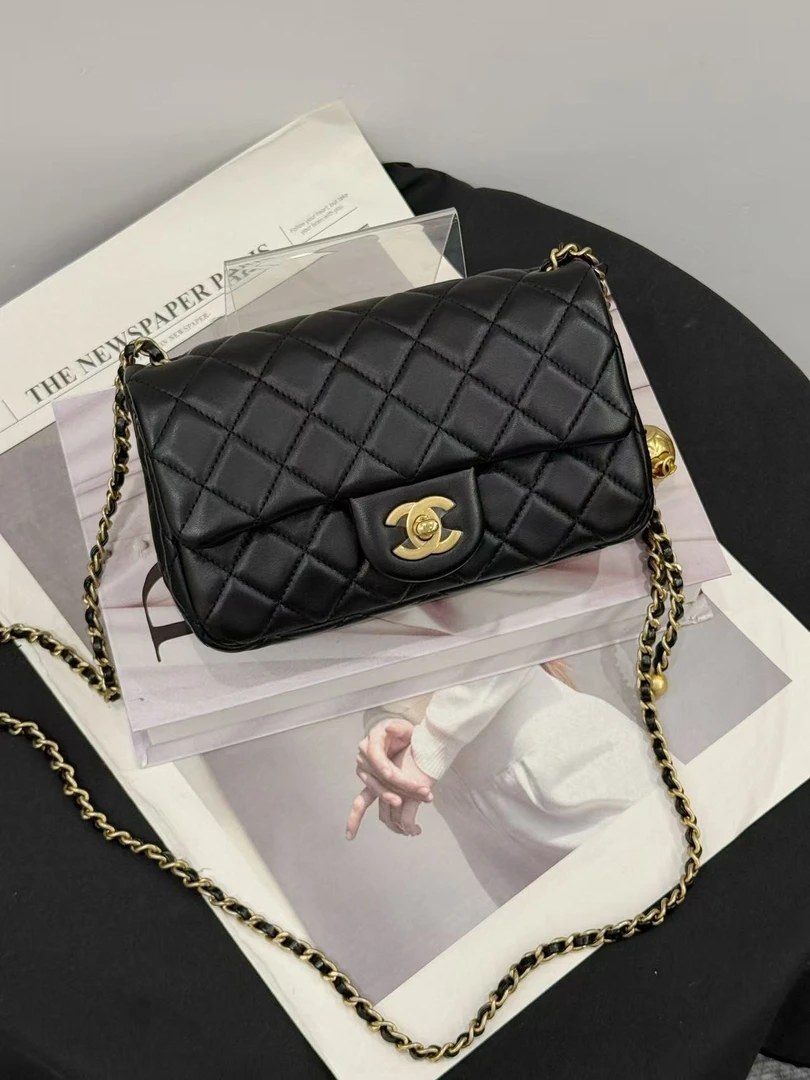 未使用 Chanel/香奈儿 芯片大全套 黑金金球cf大mini 拍下送中检