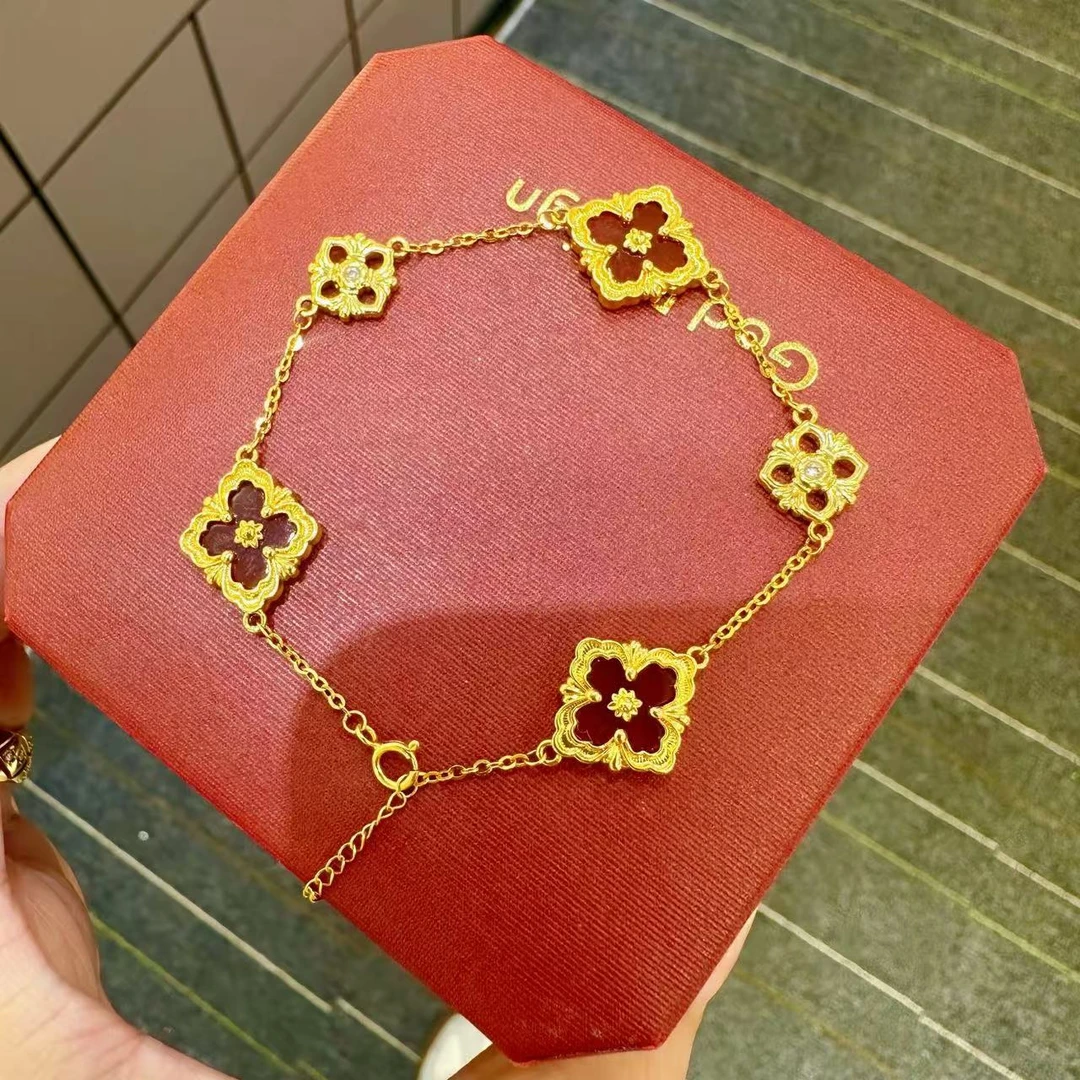 【小洁专属】18k金红玛瑙布契拉提手链