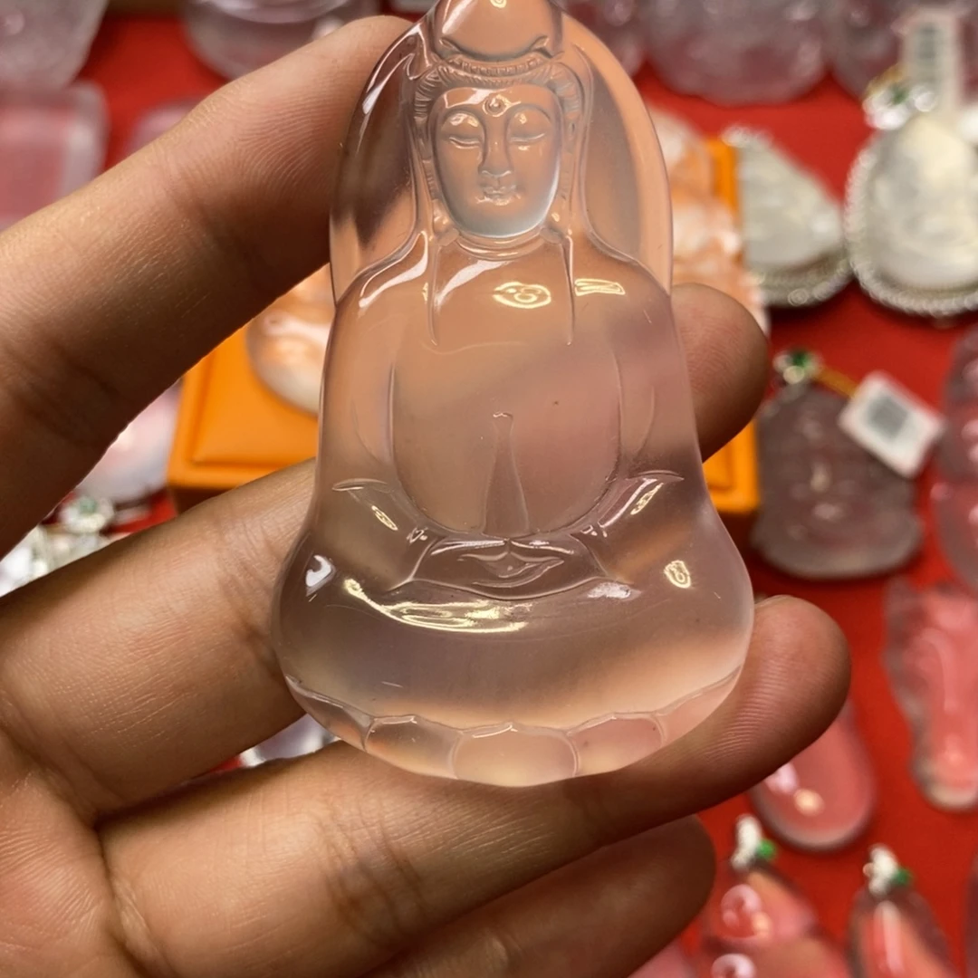 雨***金石英质玉未镶嵌吊坠