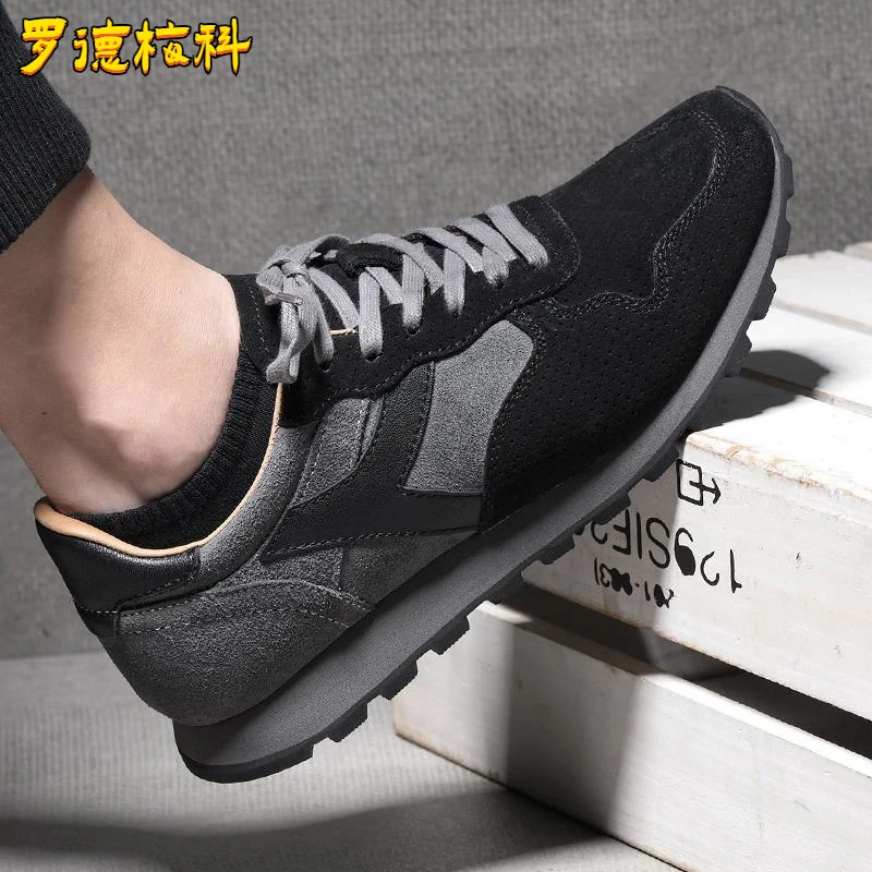 罗德梅科新款夏季休闲潮流头层牛皮英伦复古潮鞋鞋百搭户外鞋男鞋