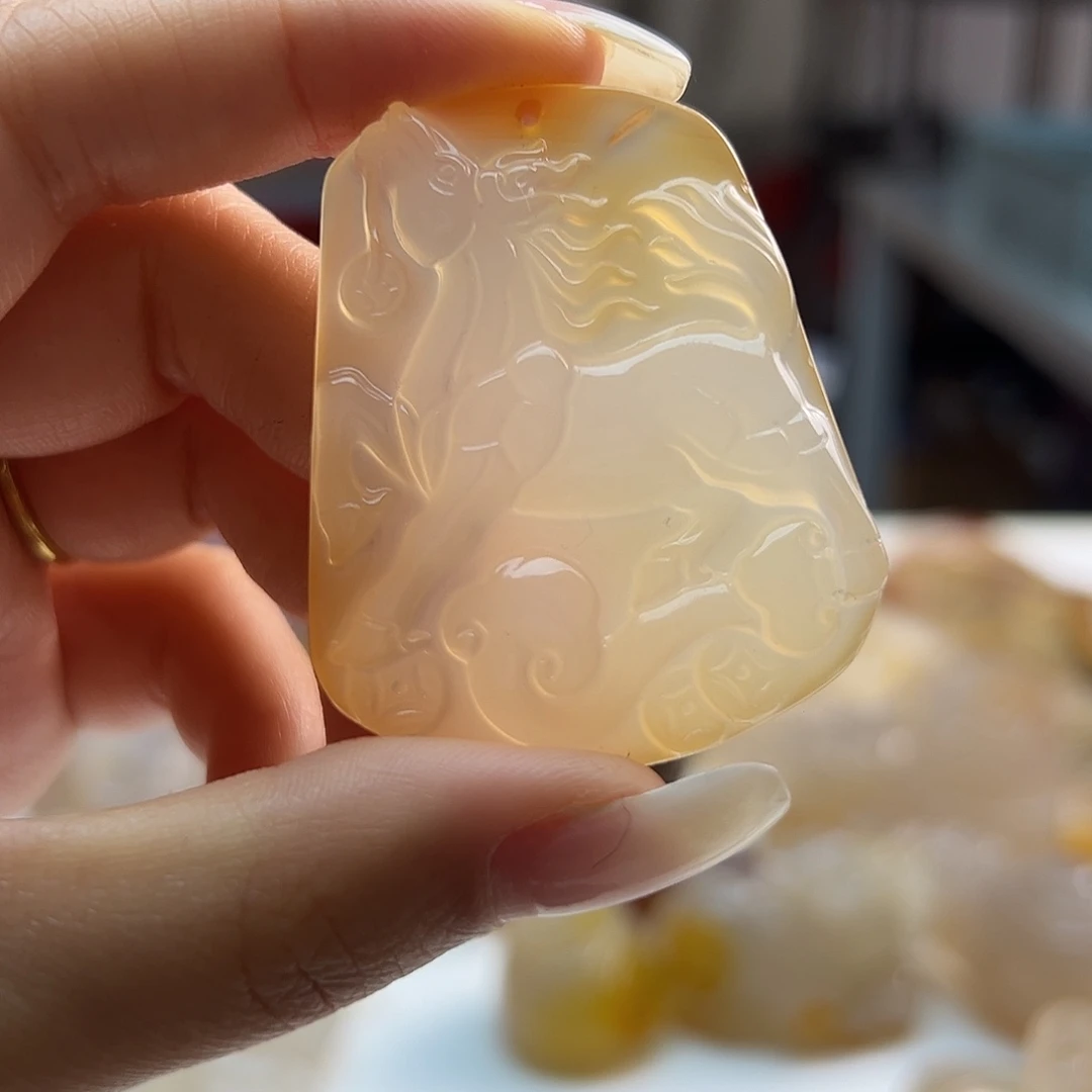 玛瑙/玉髓未镶嵌吊坠(不含链)