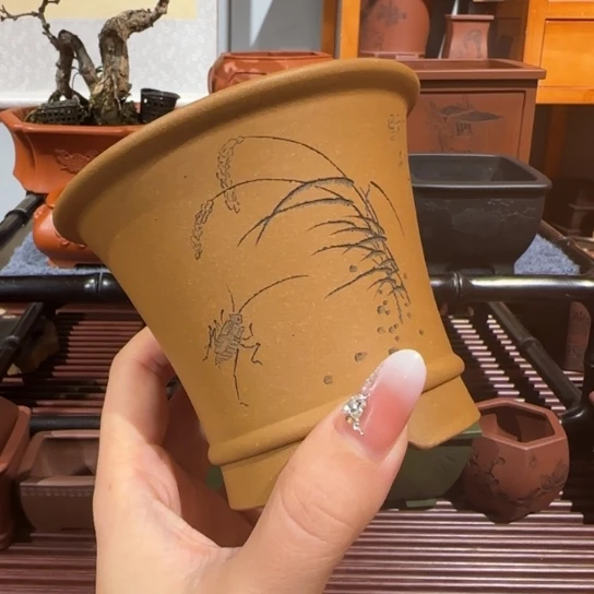 花盆紫砂口径9高度9