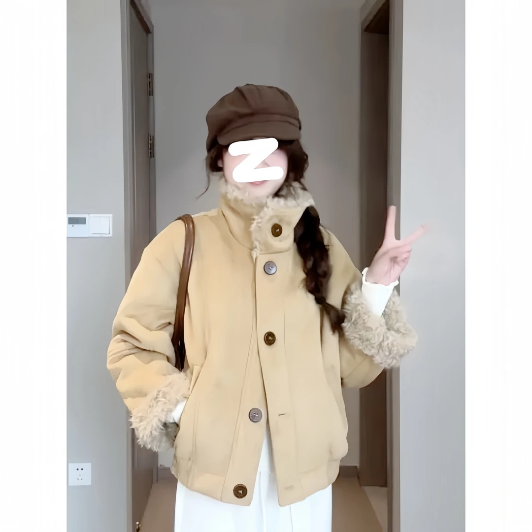 【冬日暖咖】松弛周末/高级感环保毛毛外套