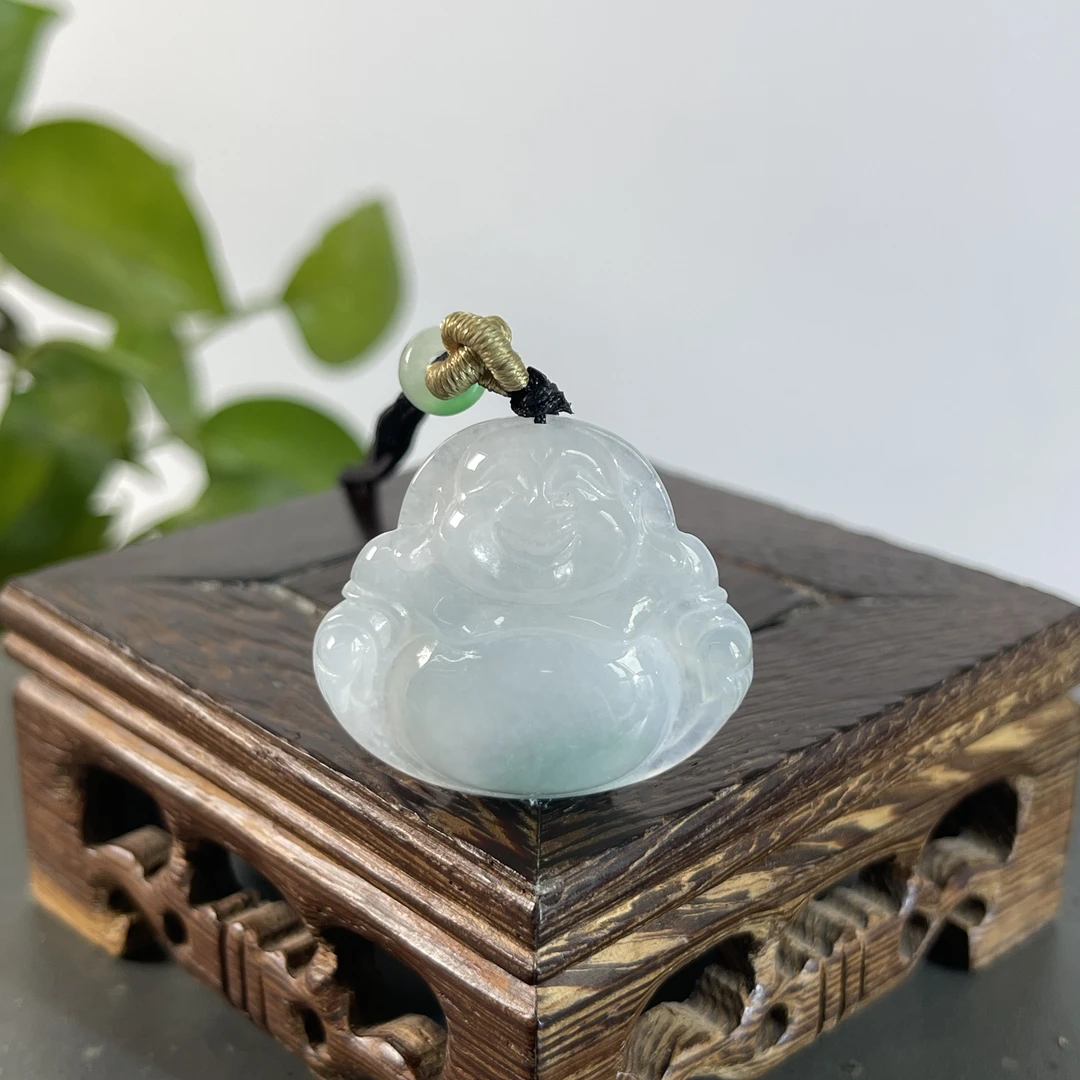 JTB20-91  天然缅甸A货翡翠  佛公