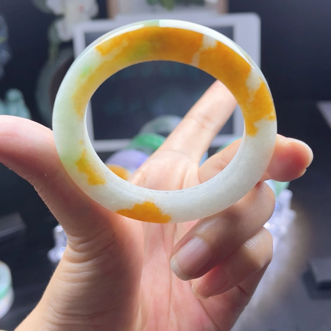 定制翡翠未镶嵌天然翡翠A货手镯