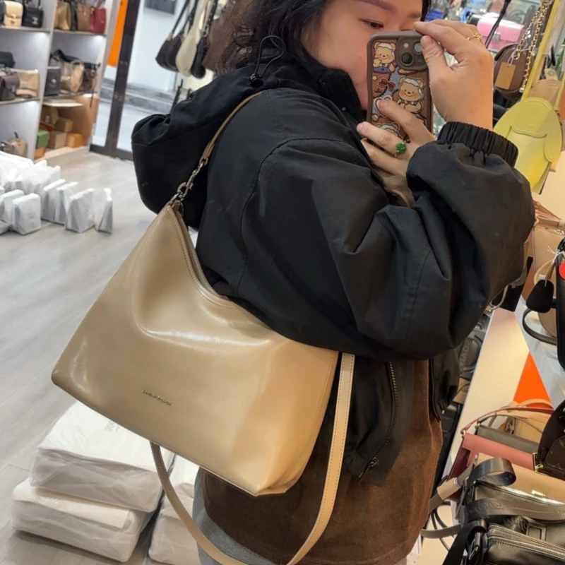 2775牛皮斜挎腋下包女包百搭时尚单肩包