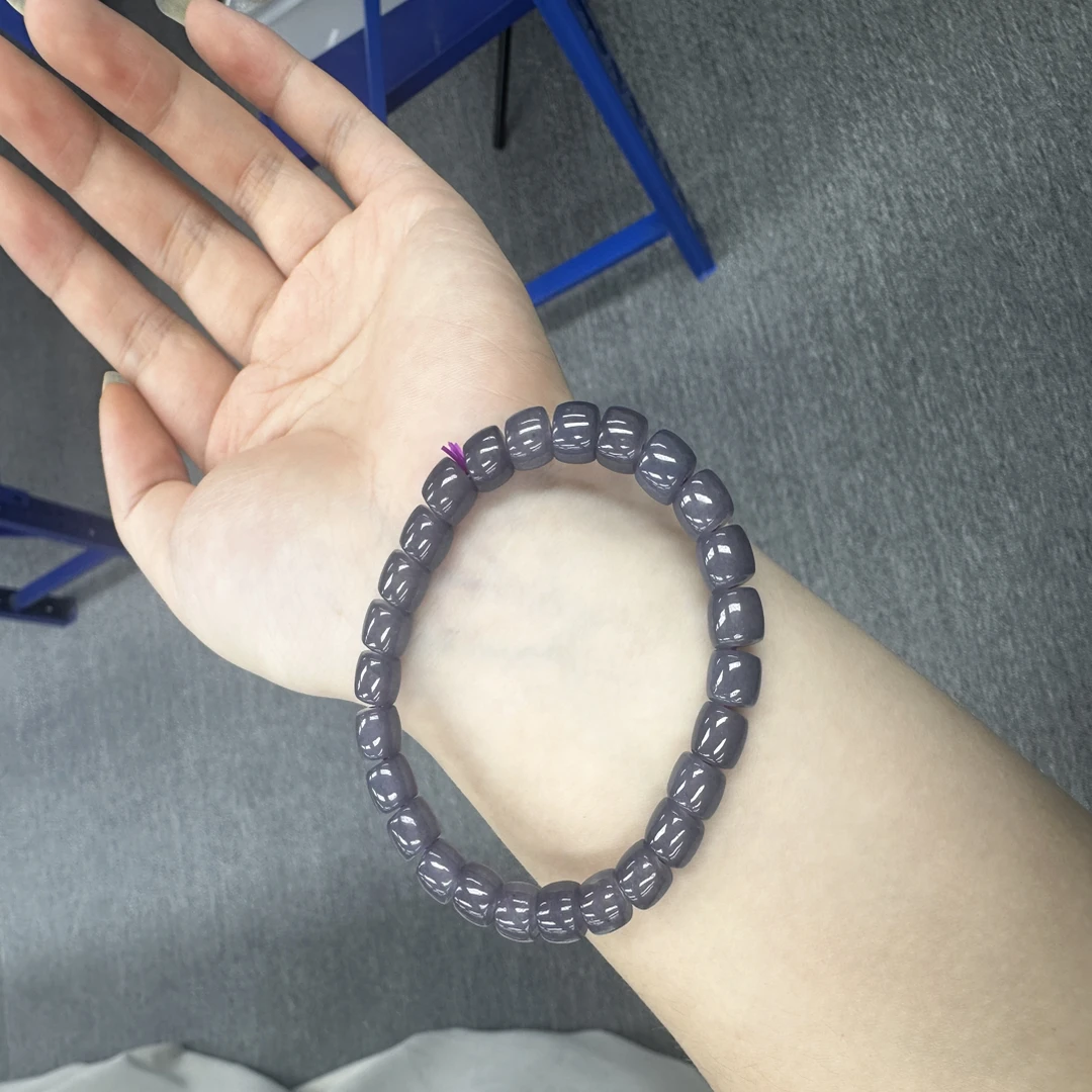 小帅的珠宝仓—精美烟紫直切手串