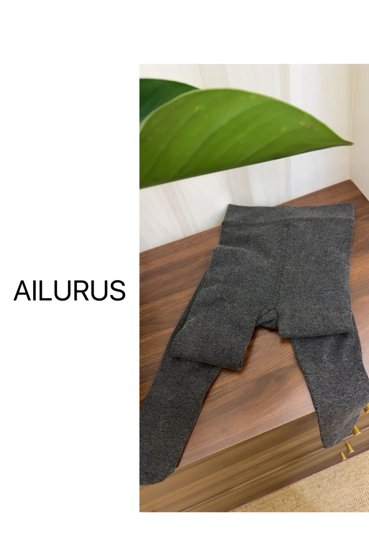 AILURUS【简单经典】2025深圳欧货冬款厚款值绒连体百搭打底裤