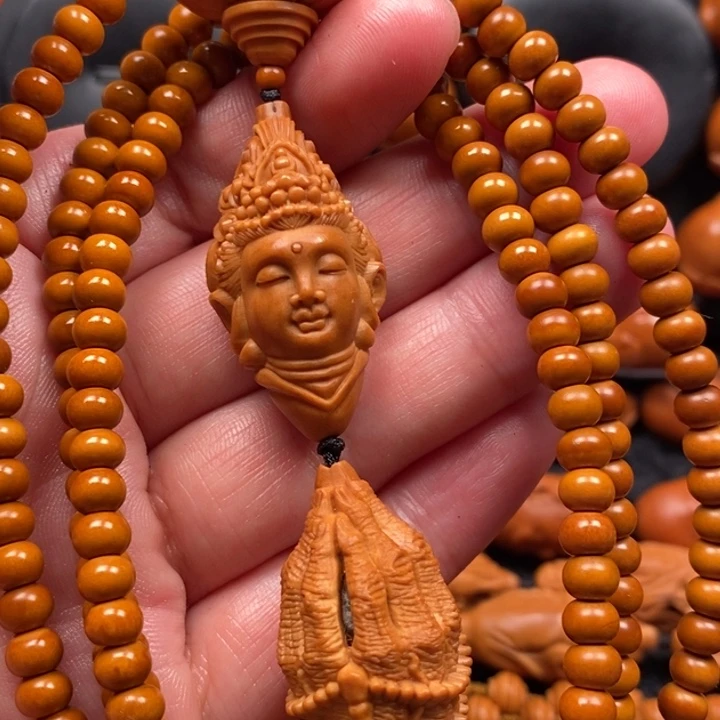 橄榄核手串观音链子