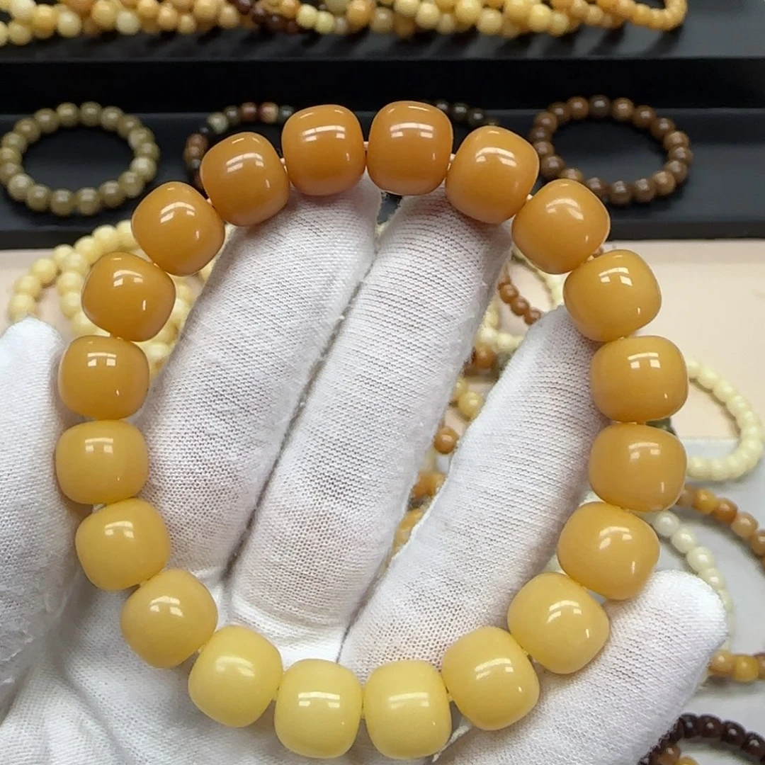 菩提根/象牙果手串11*12 精工 渐变 10年