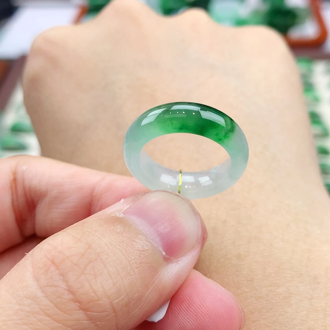 未镶嵌戒指翡翠8号