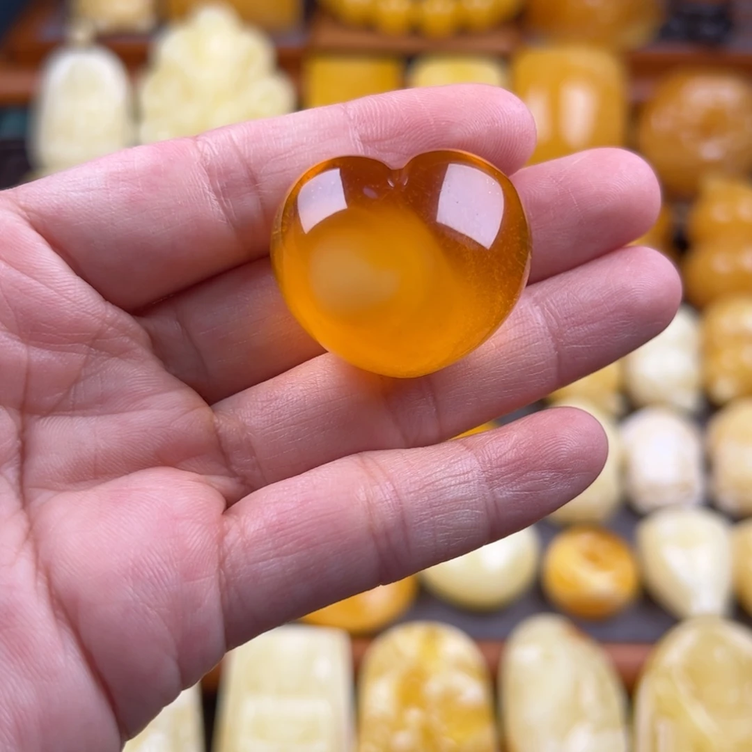 琥珀颈饰未镶嵌纯天然琥珀蜜蜡无优化