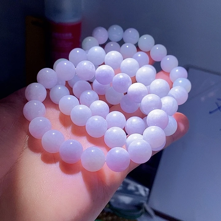 翡翠未镶嵌颈饰12卡天然缅甸翡翠A货手串