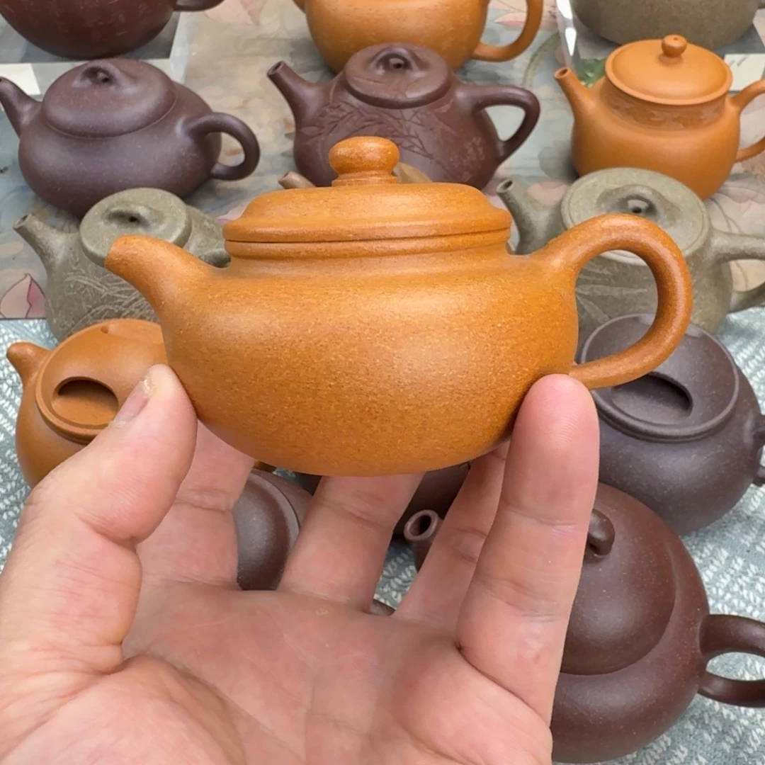 茶壶紫砂微瑕 仿古 110cc