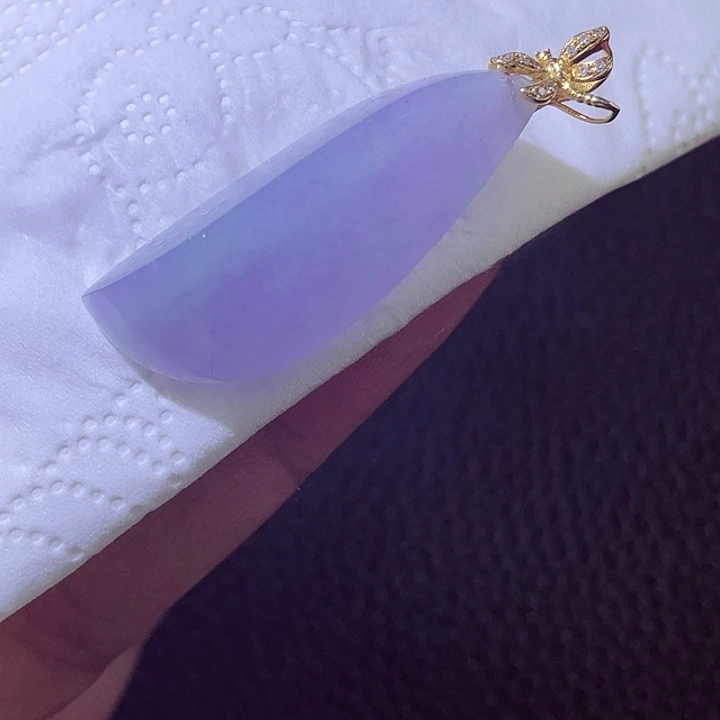 颈饰18K金镶嵌翡翠翡翠