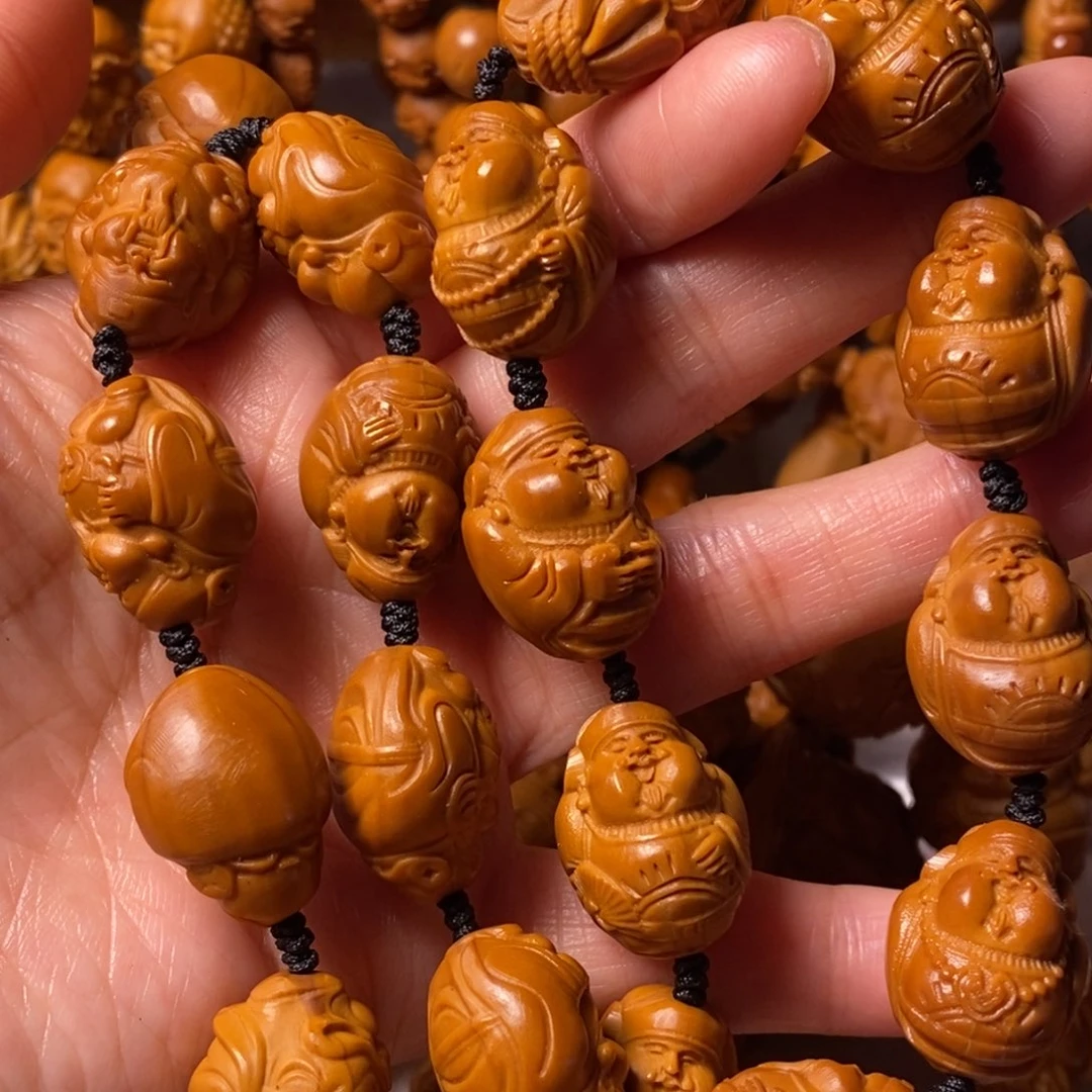 橄榄核手串/手链十八财神手持