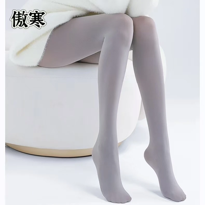 傲寒80D肤色丝袜春夏薄款不掉档微压显瘦防勾丝高腰天鹅绒打底裤