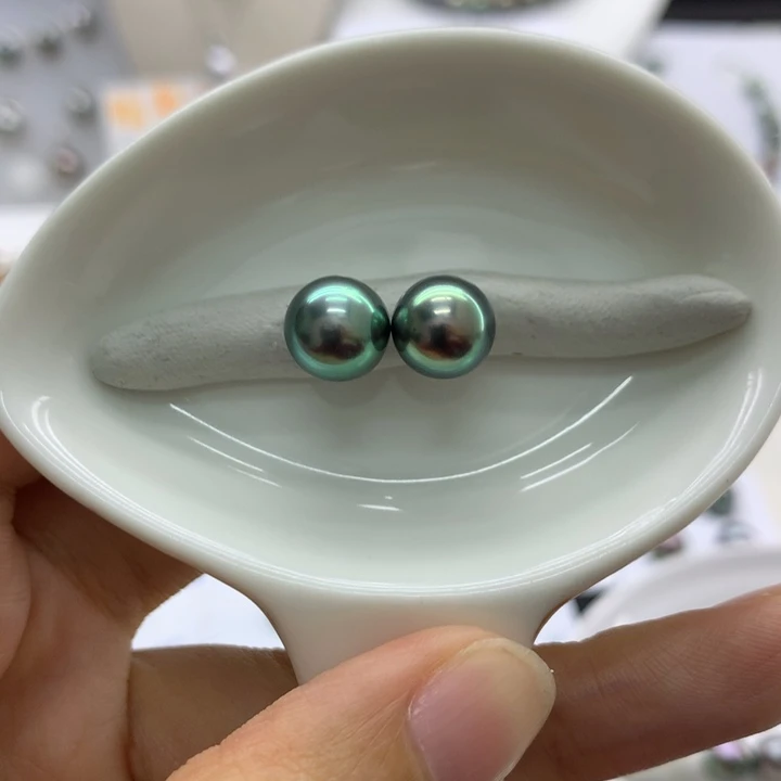 海水珍珠裸珠荧光孔雀绿