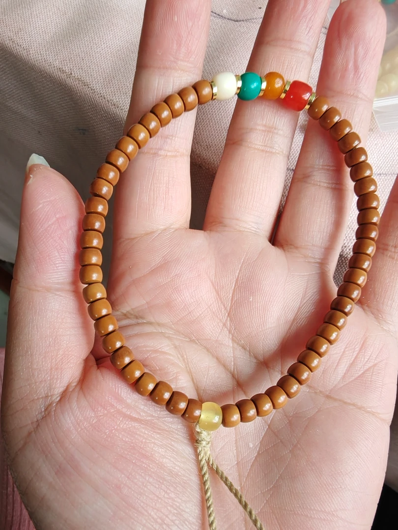 天然石英质玉顶珠