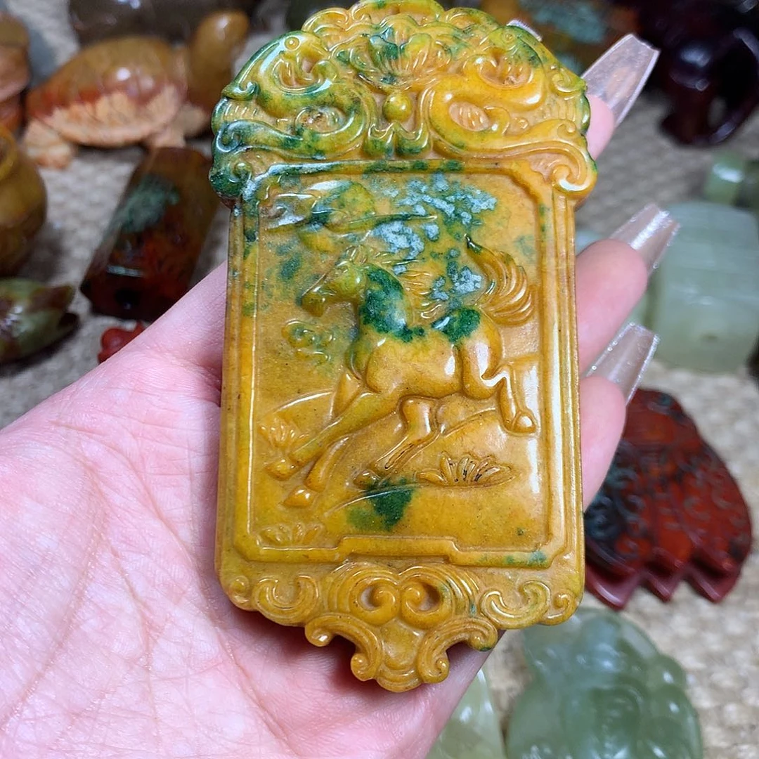 白玉菩提吊坠挂件