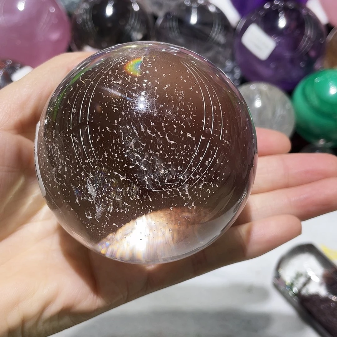 珠宝半成品水晶未镶嵌直径约6.9厘米