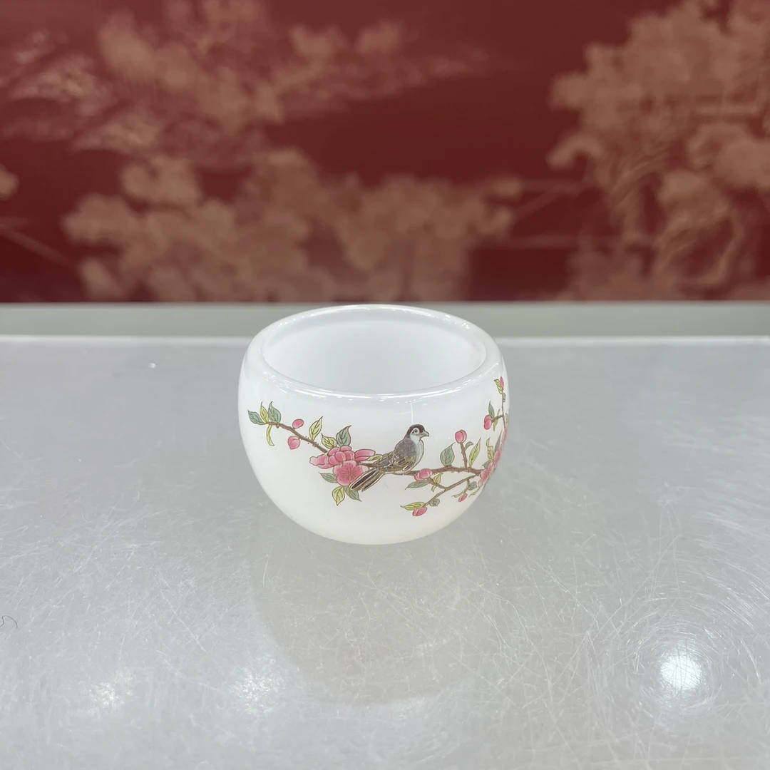 琉璃-喜上眉梢三才盖碗（杯）@ZH794