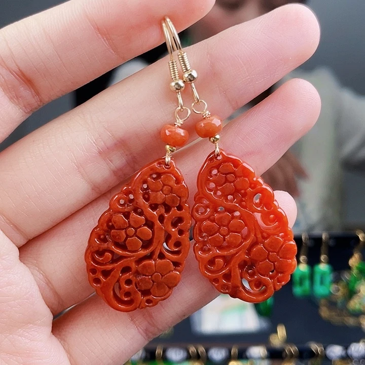 翡翠耳饰未镶嵌饰品