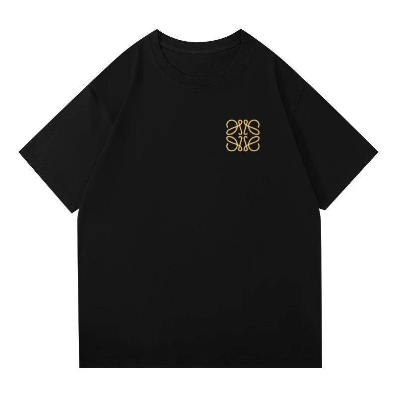 【刺绣】保罗T恤夏季短袖男女同款圆领针织运动情侣百搭休闲时尚