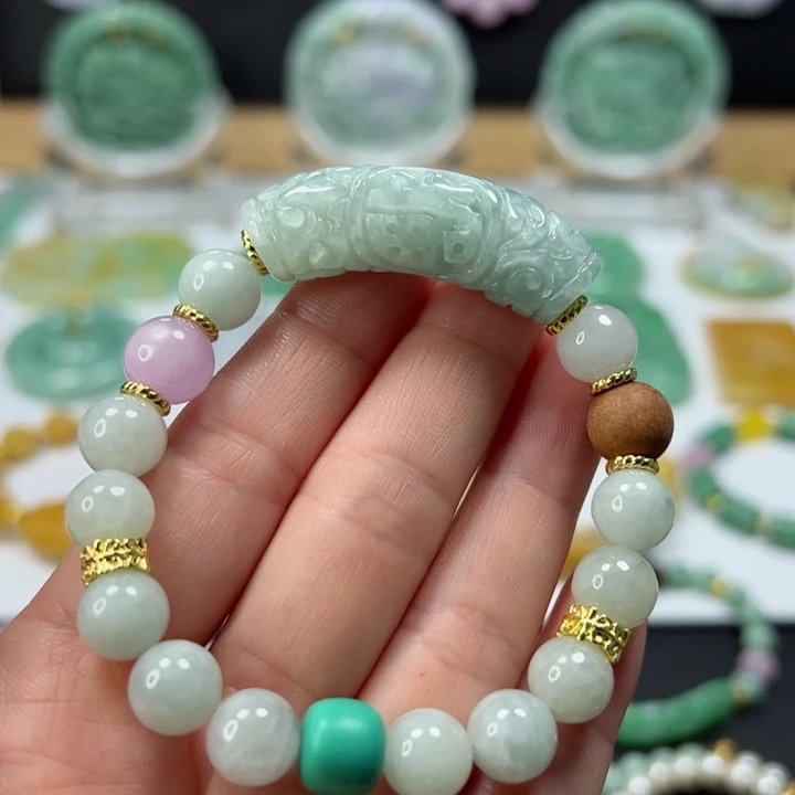 未镶嵌手链翡翠手串