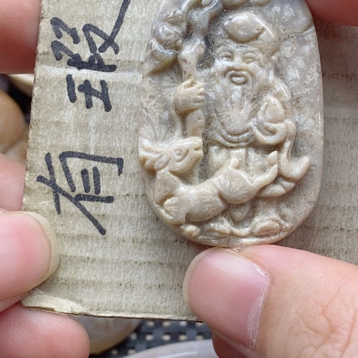 硅化珊瑚（珊瑚玉）颈饰未镶嵌吃****