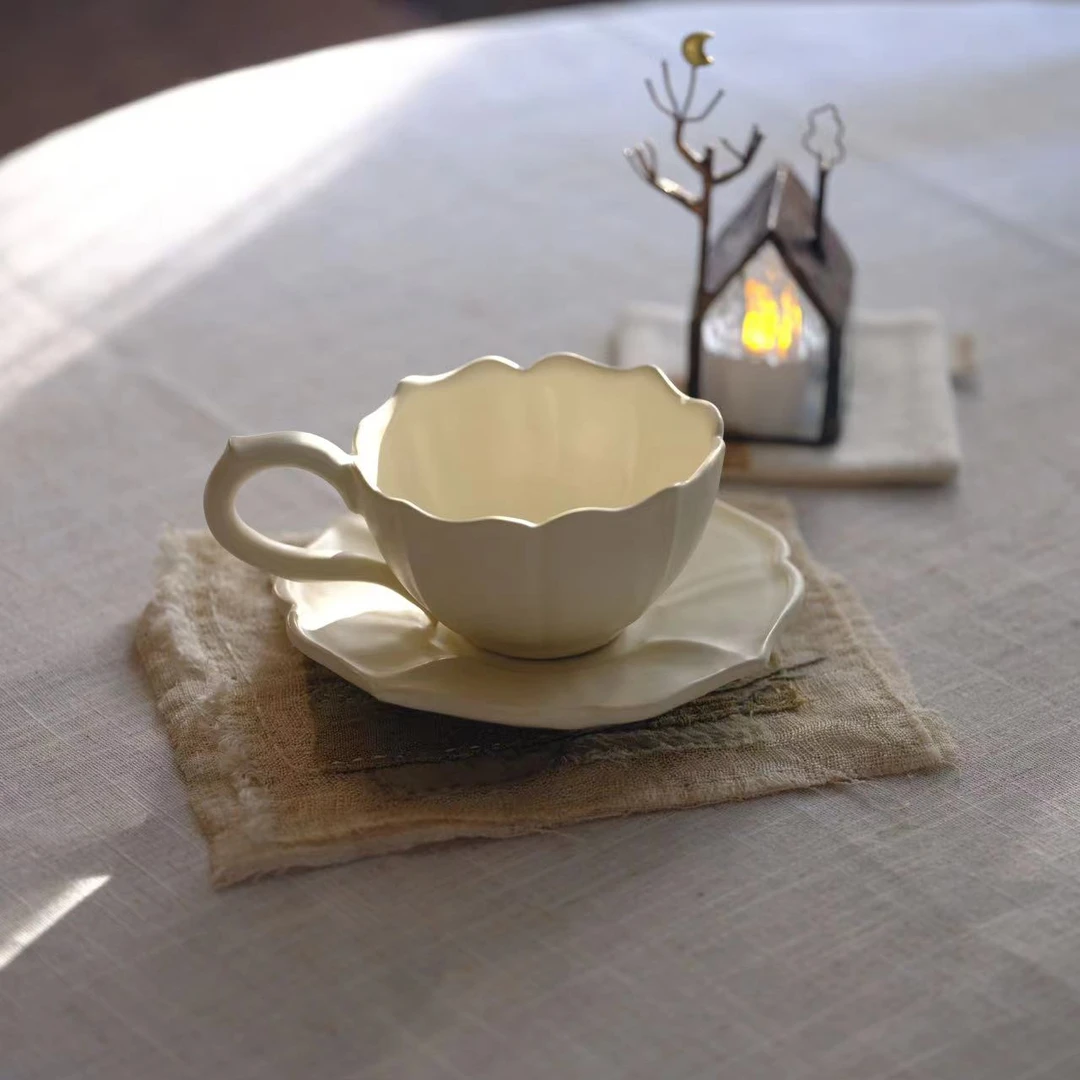 小喜宅 步步生莲杯碟套（容量约180ml）