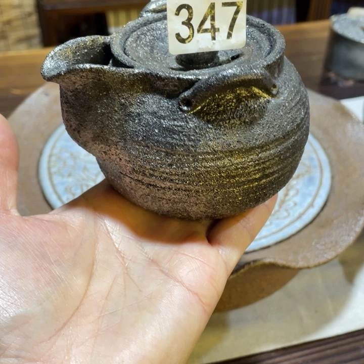 最****物黑砂手拉纹理宝瓶