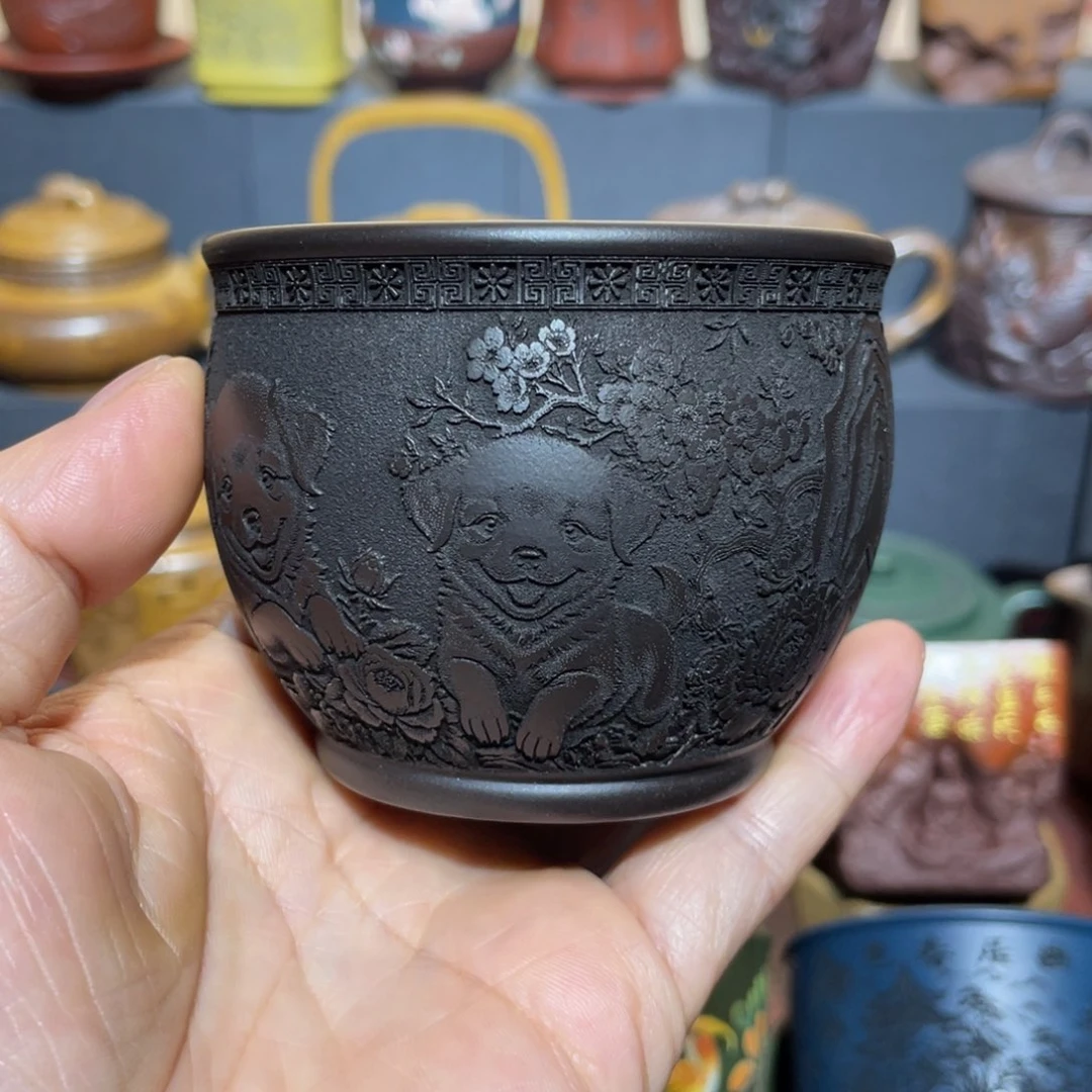 原矿紫砂手工主人杯