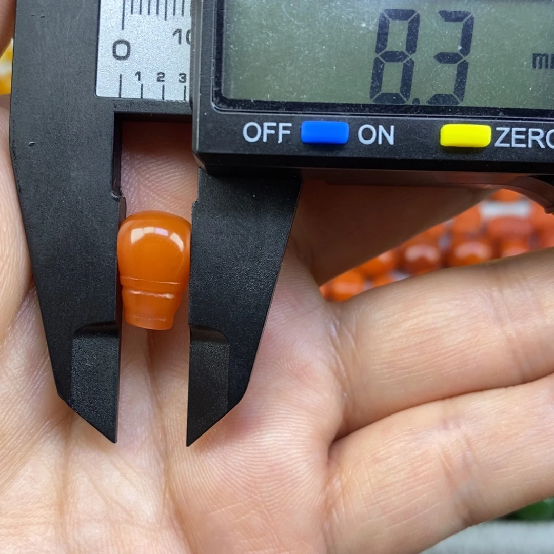 南红玛瑙未镶嵌三通8mm