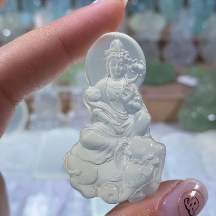 用***0岫玉未镶嵌颈饰吊坠