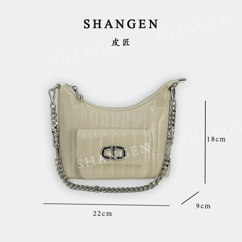 【尚恩CC】QYX-9732-可可蛋奶-轻奢时尚女士新款手提单肩斜挎包