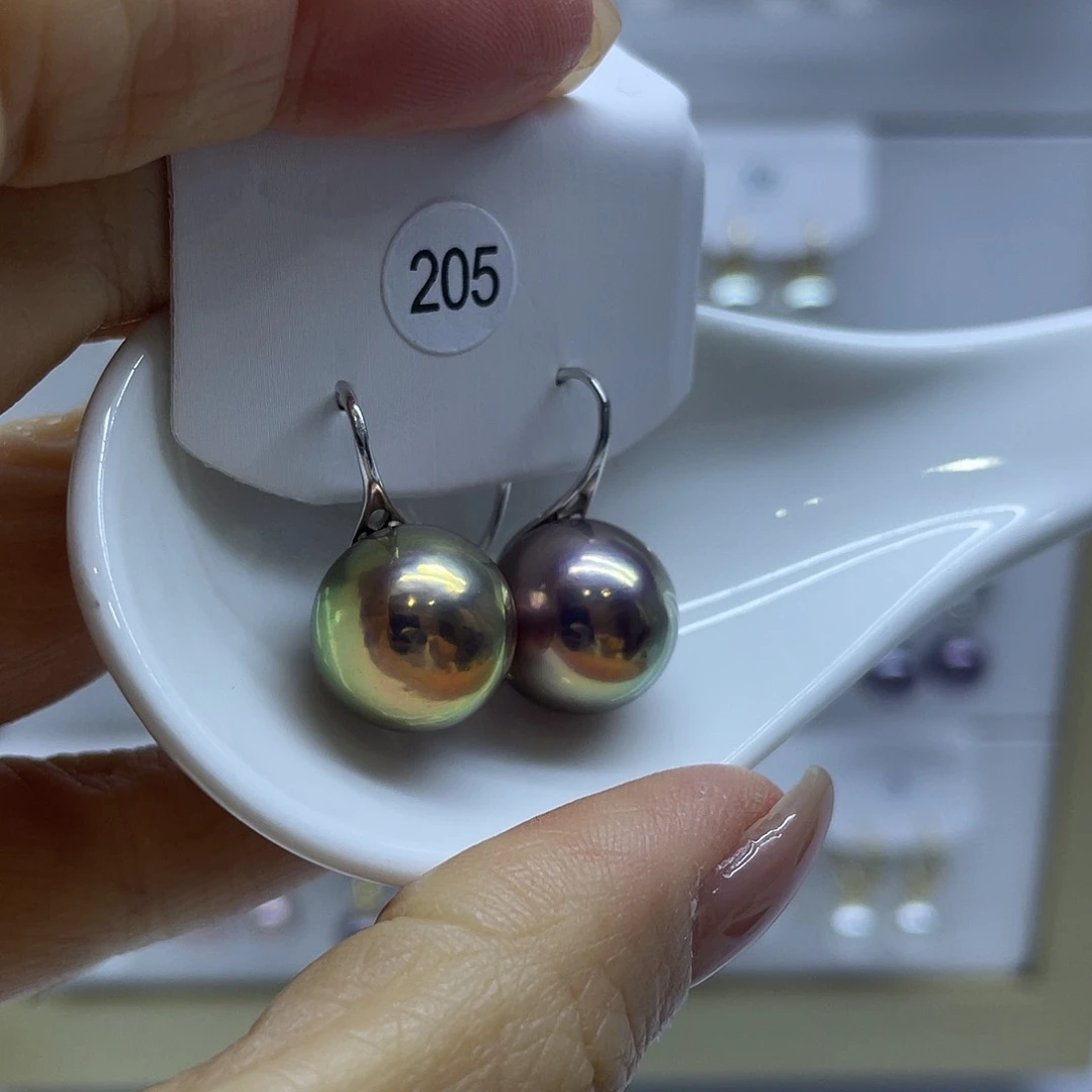 耳饰淡水珍珠银S925镶嵌