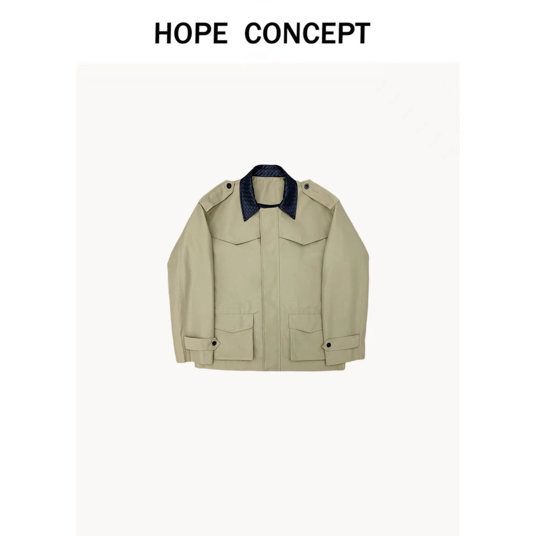 25008#HOPECONCEPT巴恩风get 早春时髦精穿搭公式男女同款外套