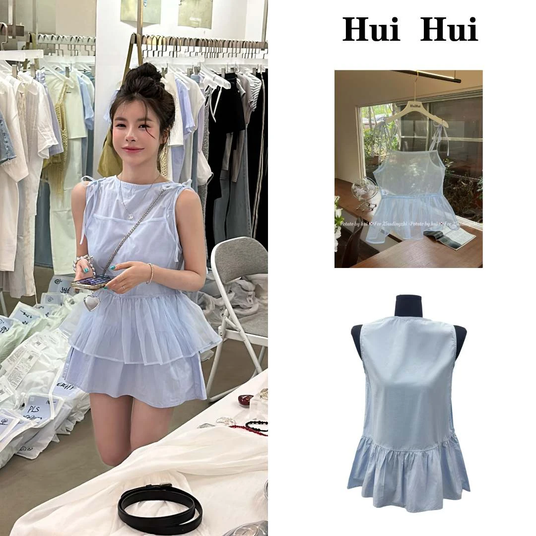 【HuiHui】韩国东大门夏日公主薄纱连衣裙（H404）