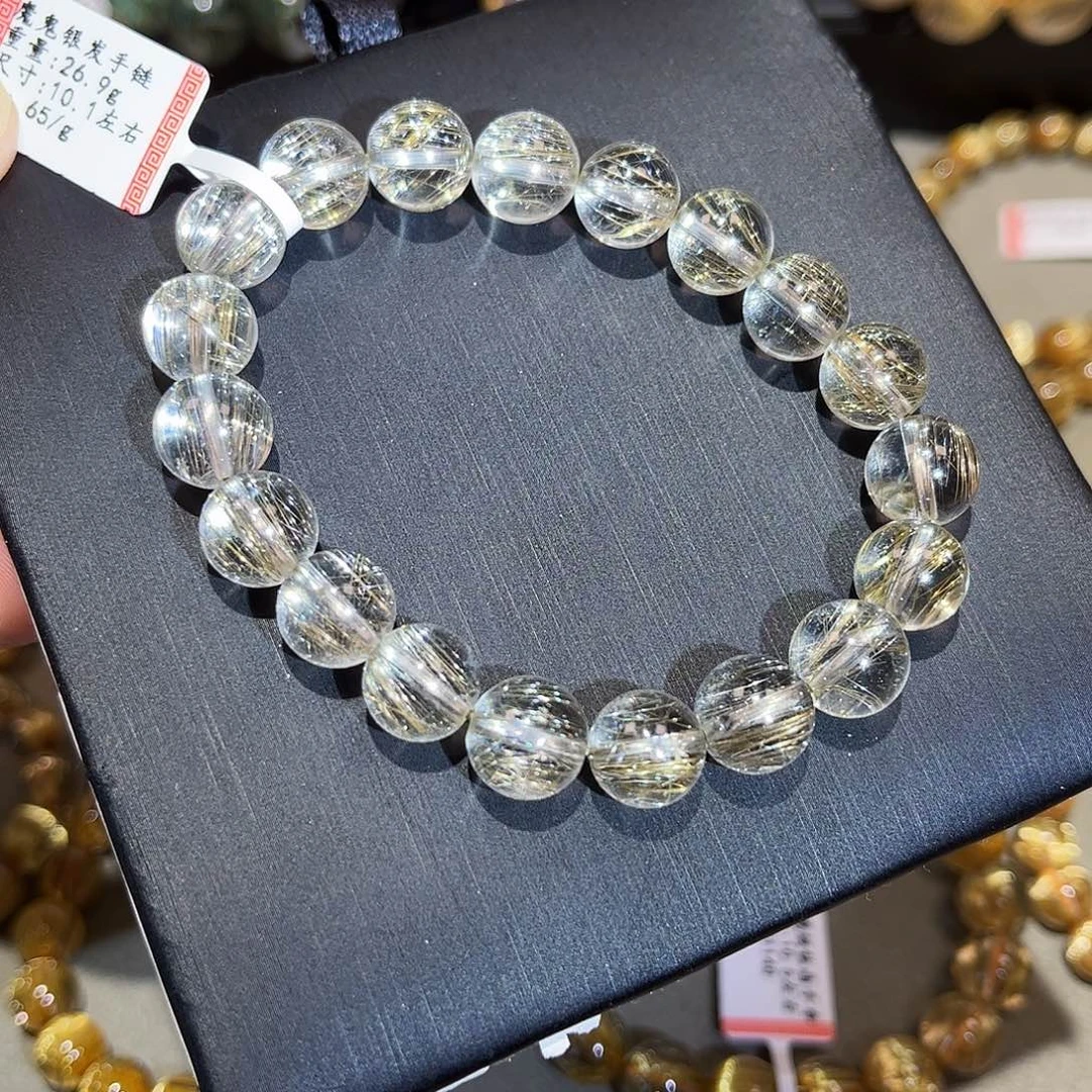 水晶手链未镶嵌银发晶手串