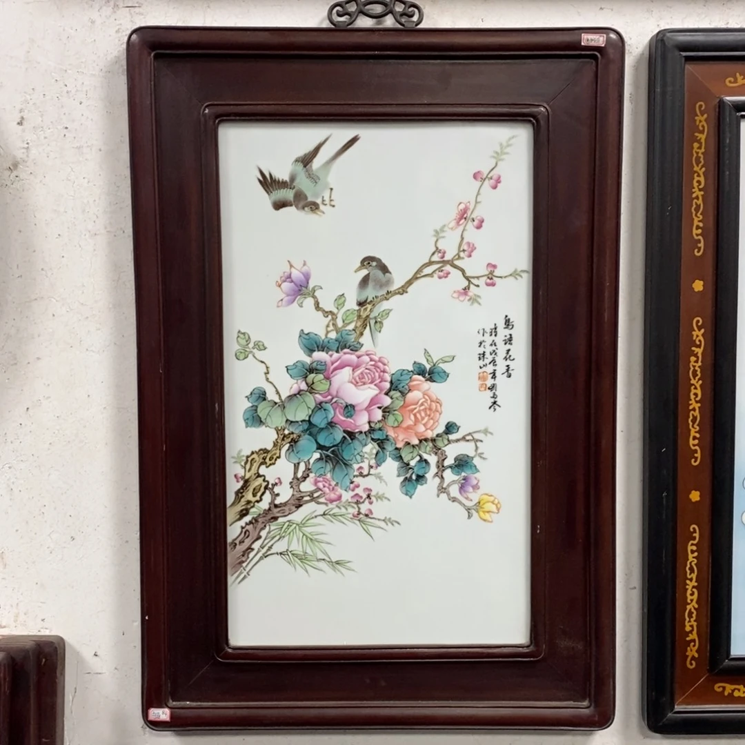 瓷75*52 景德镇瓷板画柴窑烧制
